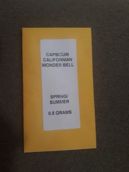 Capsicum Californian Wonder Bell