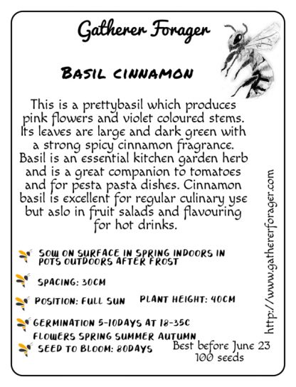 Basil cinnamon