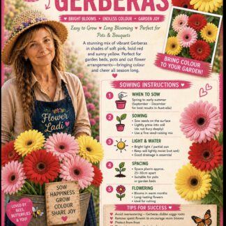 Gerbera Daisy Mixed (free Babys Breath)