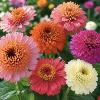 Scabiosa Zinnia (free Hollyhock)