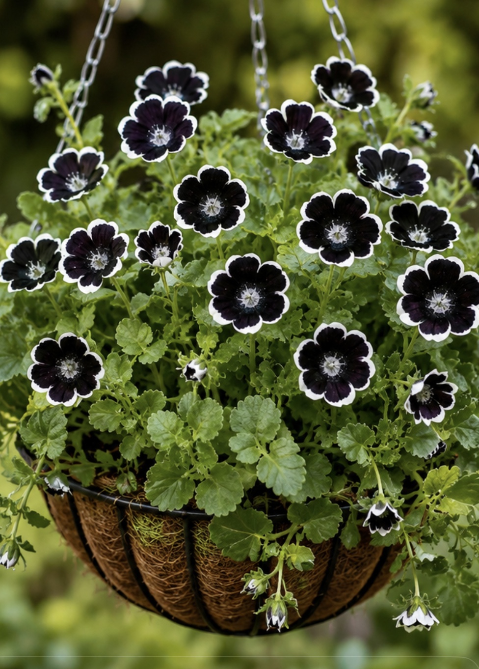 Penny Black Nemophila (free Snapdragons) Penny Black Nemophila (free Snapdragons)