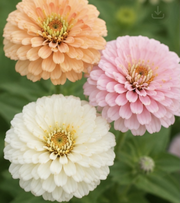 Peaches N Cream Zinnia Mix Peaches N Cream Zinnia Mix - Image 4