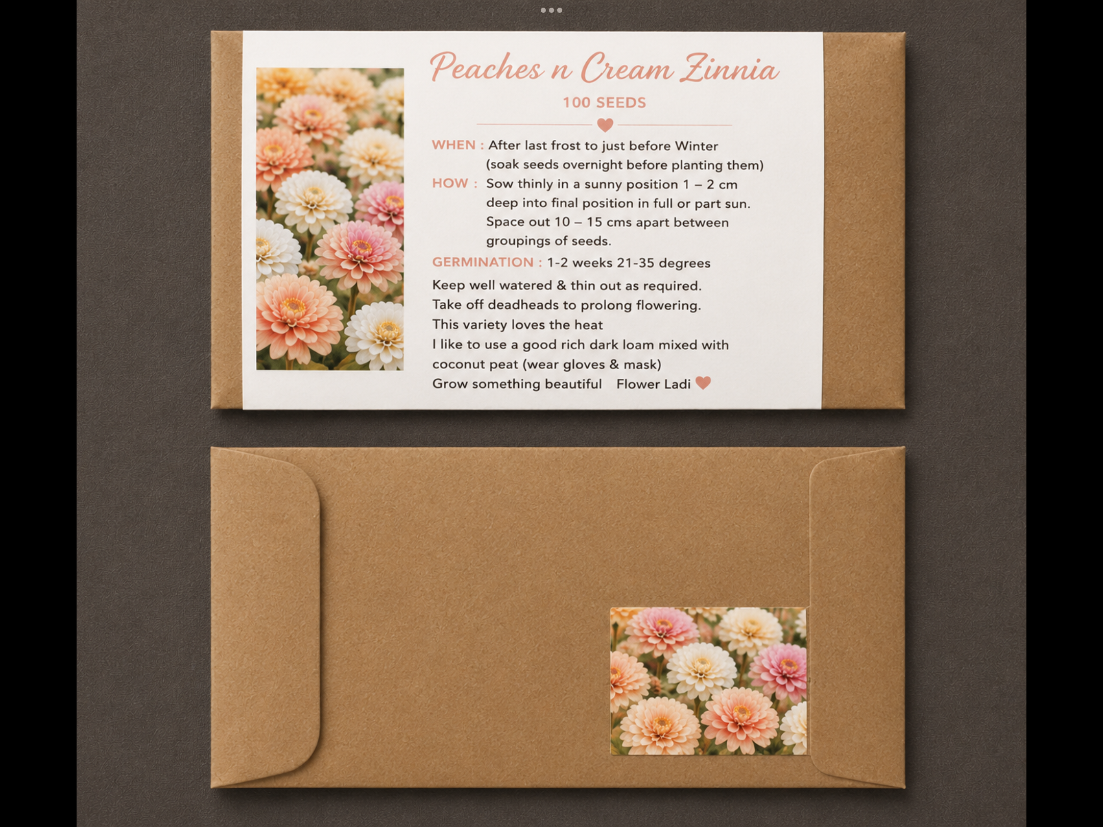 Peaches N Cream Zinnia Mix Peaches N Cream Zinnia Mix