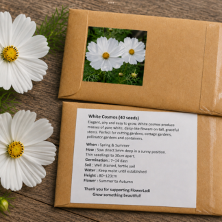 White Cosmos (free Marigold)