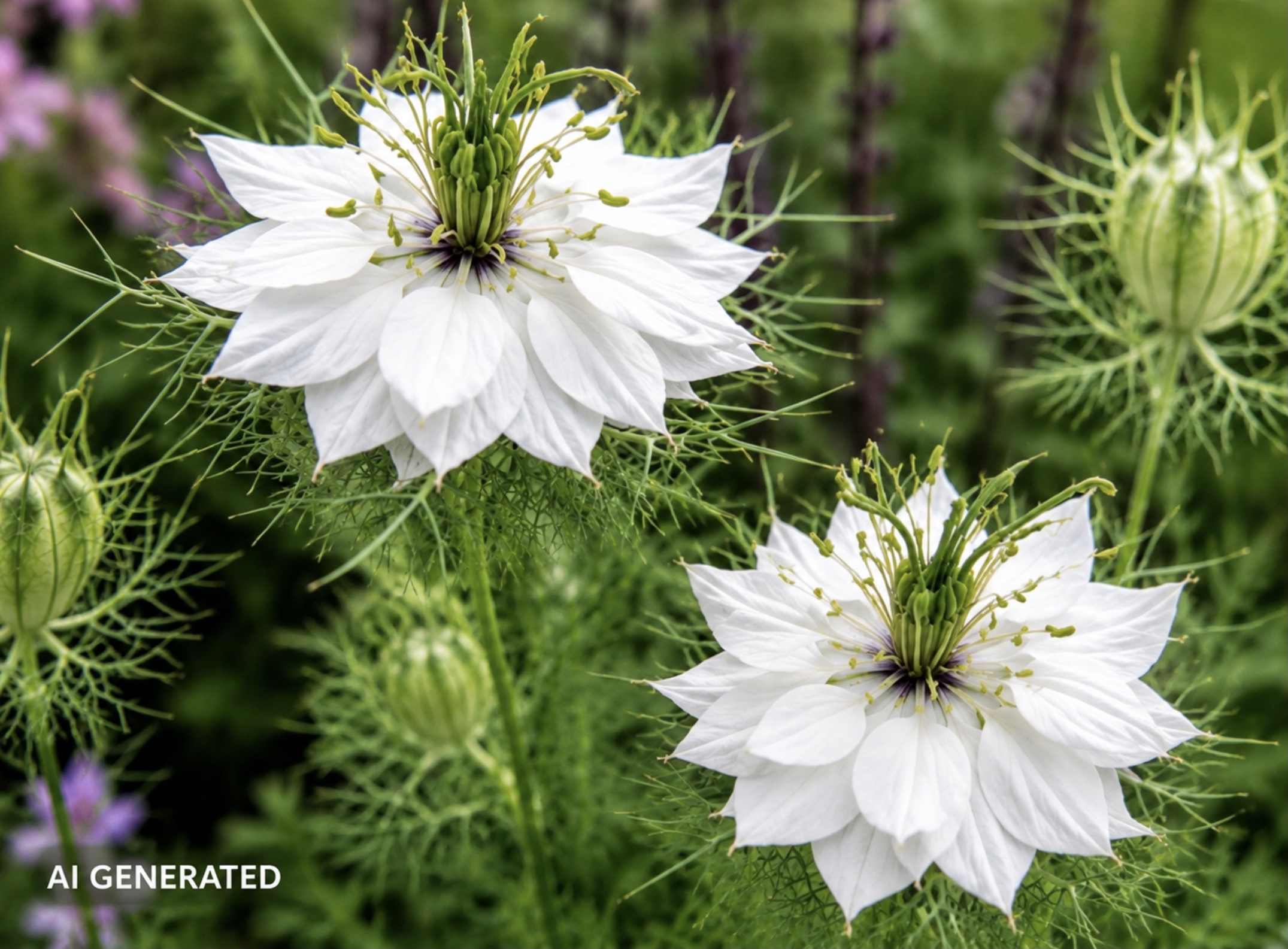 White Nigella White Nigella - Image 2