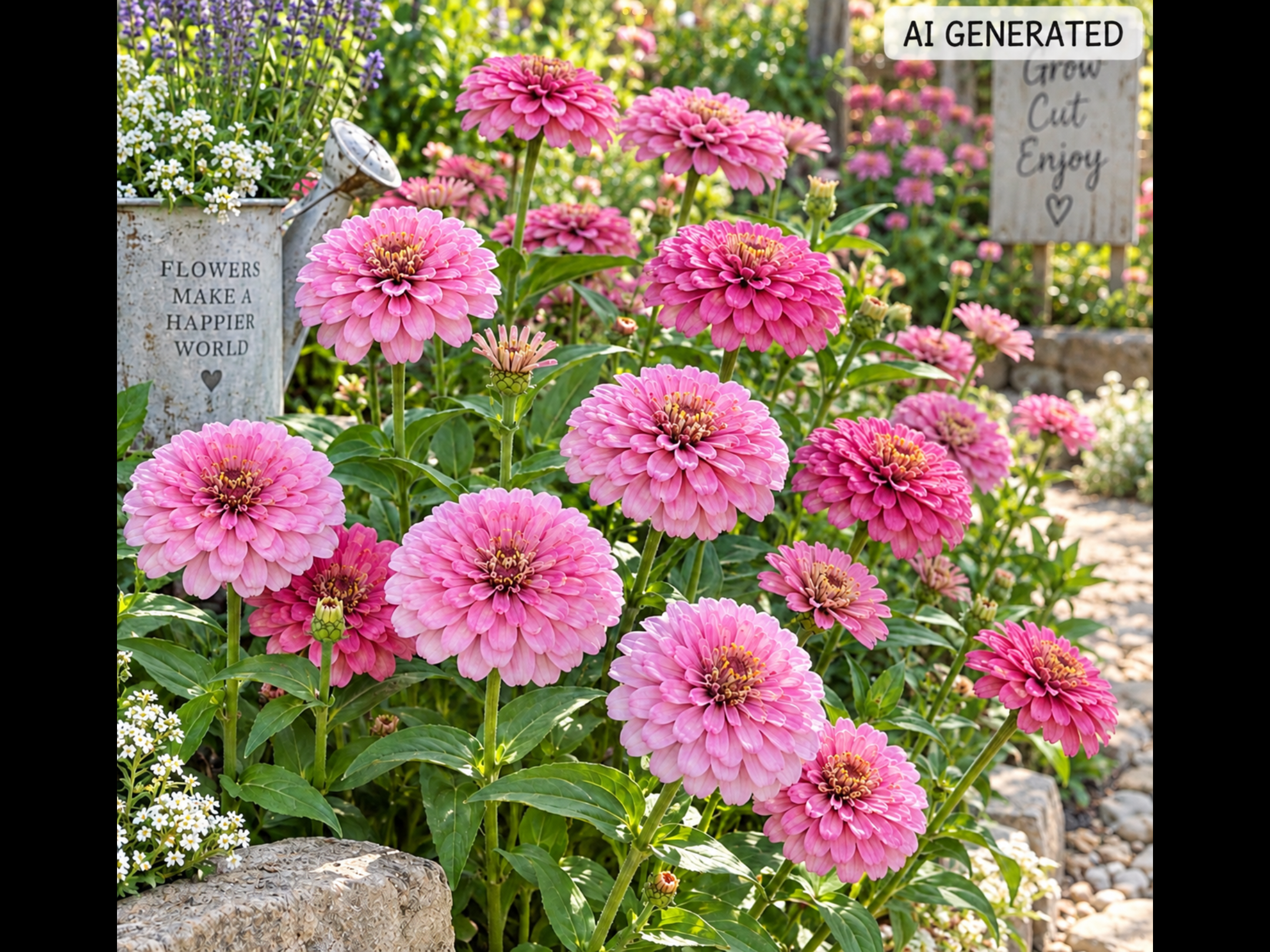 Rose Zinnia (free Mixed Zinnia) Rose Zinnia (free Mixed Zinnia) - Image 6